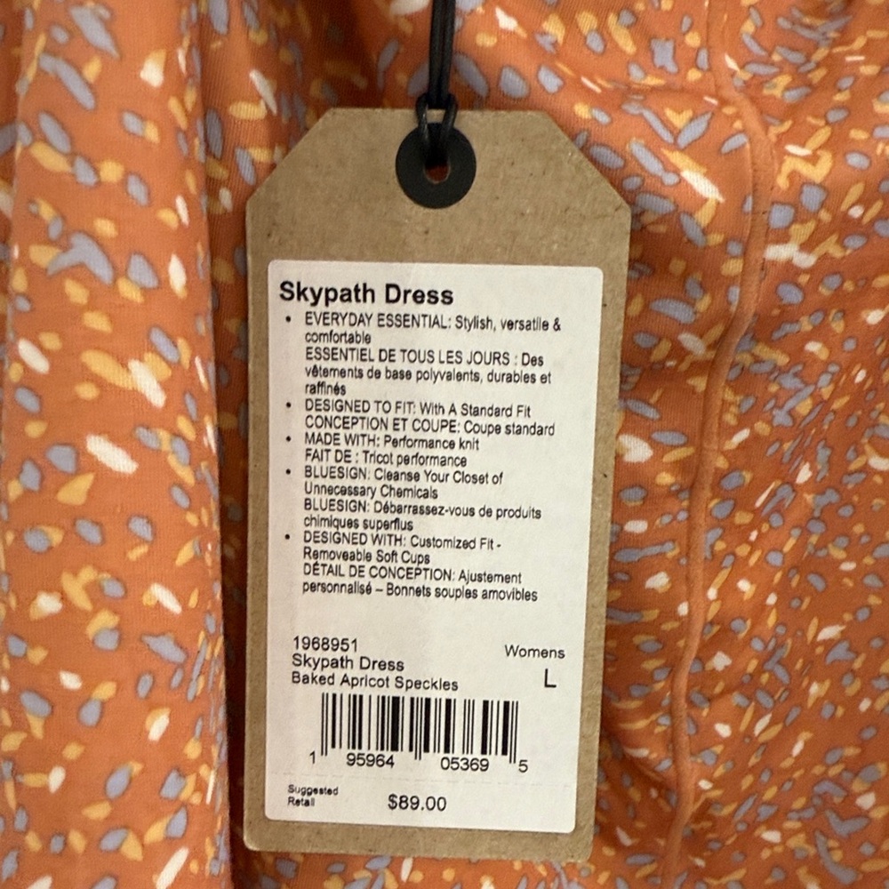 Prana Skypath Orange Sleeveless Dress - Picture 4 of 4